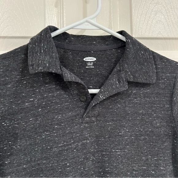 Old Navy & Arizona Jeans Boys Polo Shirts 10/12 Set Short Sleeve Blue Black - Picture 3 of 10